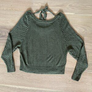 Express Olive Green Sweater Size Medium